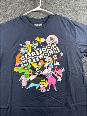 Cartoon Network Retro Characters Graphic T-Shirt Mens L Navy Blue 2024